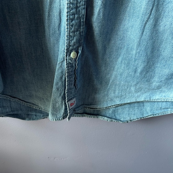 Vineyard Vines Blue Denim Classic Fit Murray Shirt Size M - Picture 9 of 14